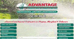 Desktop Screenshot of advantagelawncareandlandscaping.com